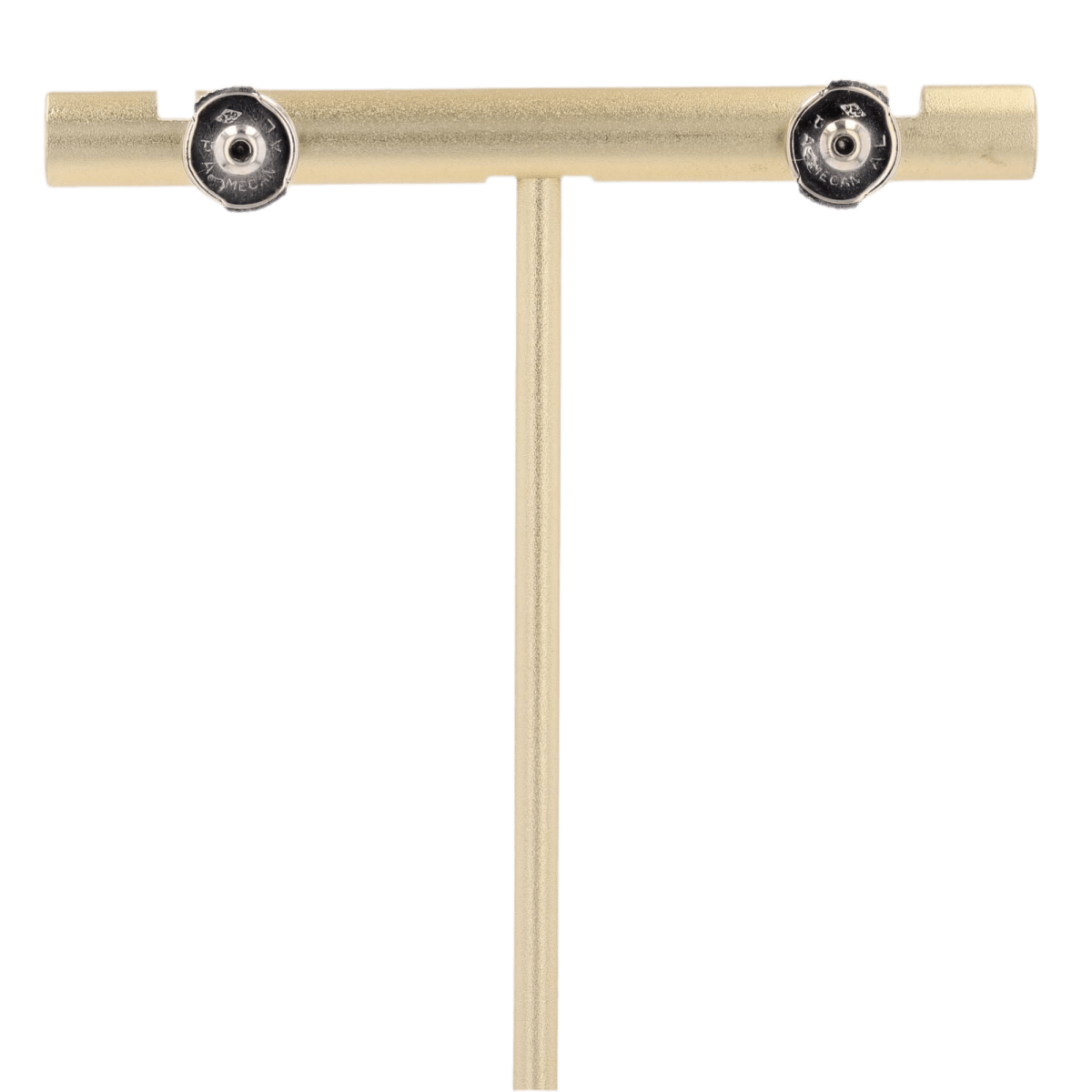 Boucles d'oreilles Puces en or blanc et diamants - Castafiore