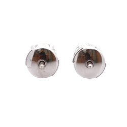 Boucles d'oreilles Puces en or blanc et diamants - Castafiore