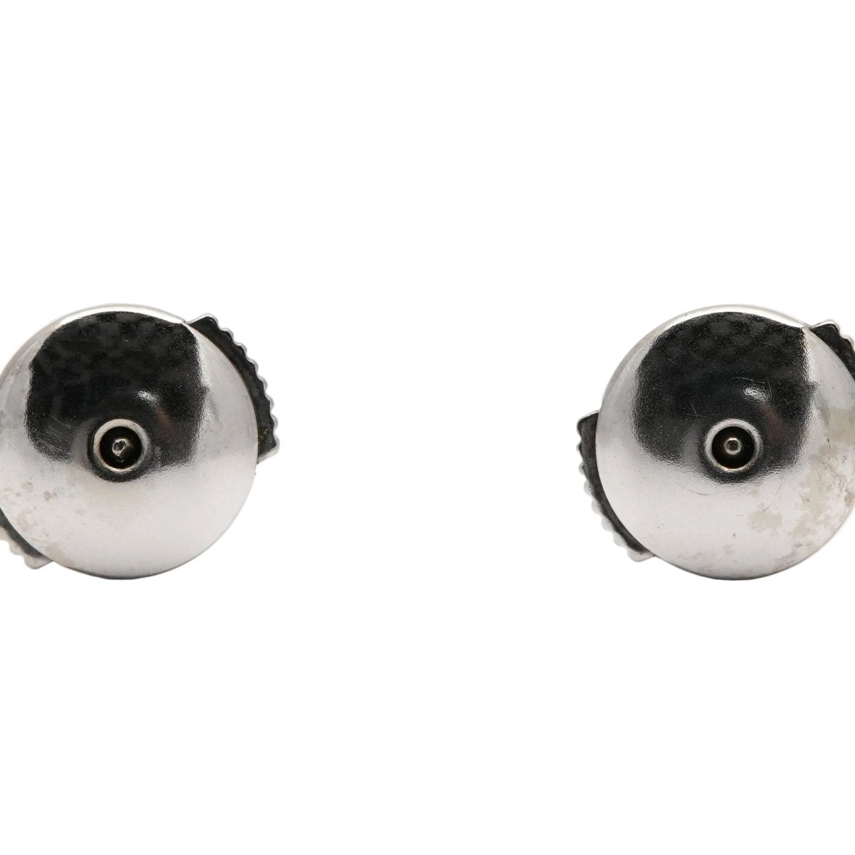Boucles d'oreilles Puces en or blanc et topazes - Castafiore