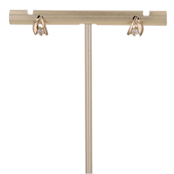 Boucles d'oreilles Puces en or jaune - Castafiore