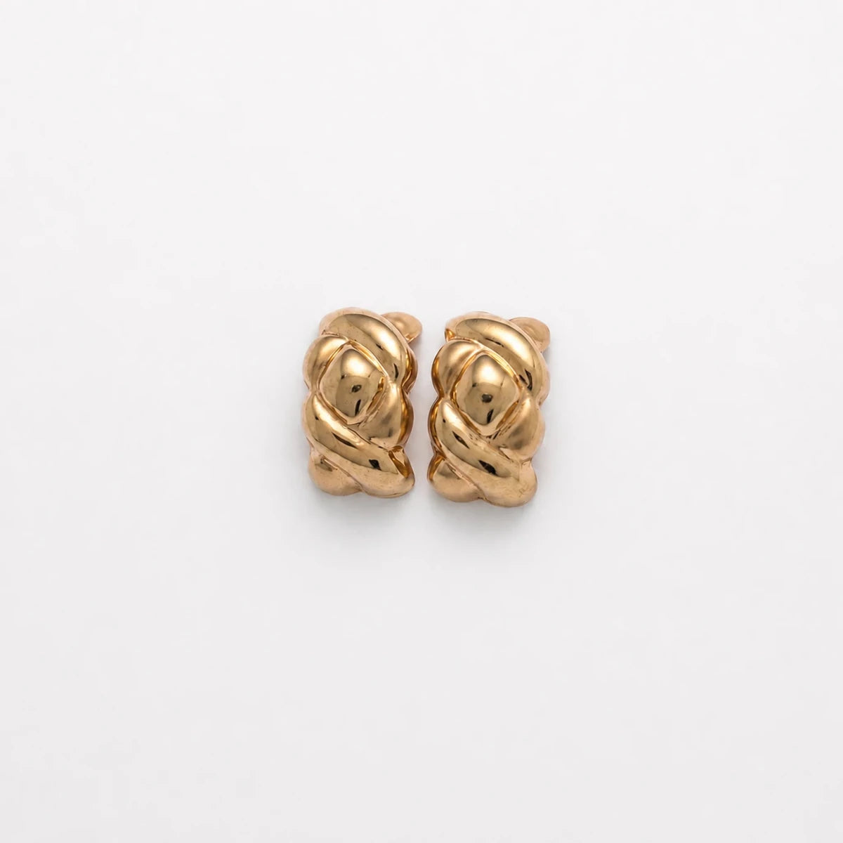 Boucles d’oreilles Puces en or jaune - Castafiore