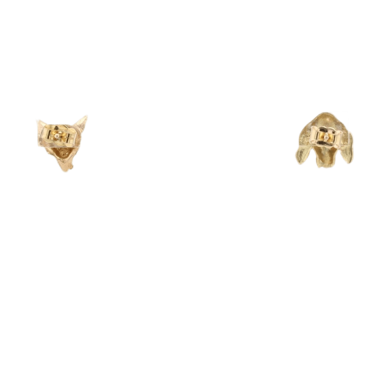 Boucles d'oreilles Puces en or jaune - Castafiore