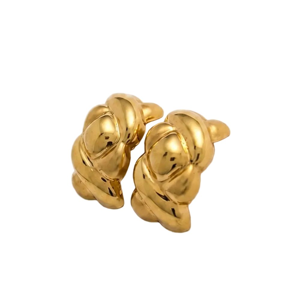 Boucles d’oreilles Puces en or jaune - Castafiore