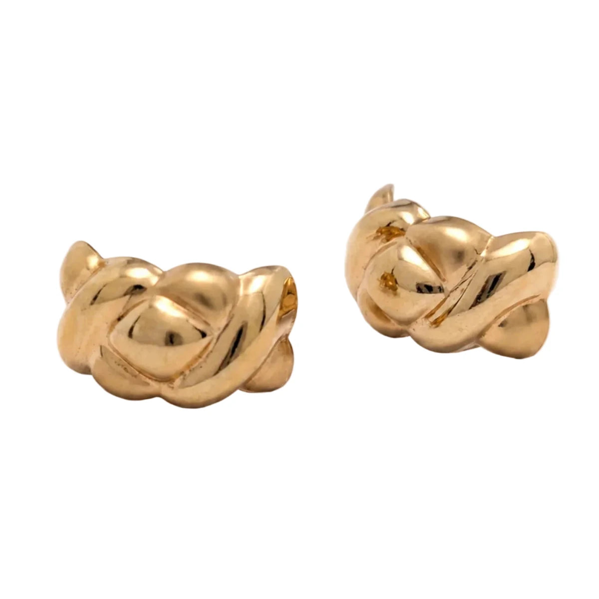 Boucles d’oreilles Puces en or jaune - Castafiore