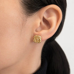 Boucles d’oreilles Puces en or jaune - Castafiore