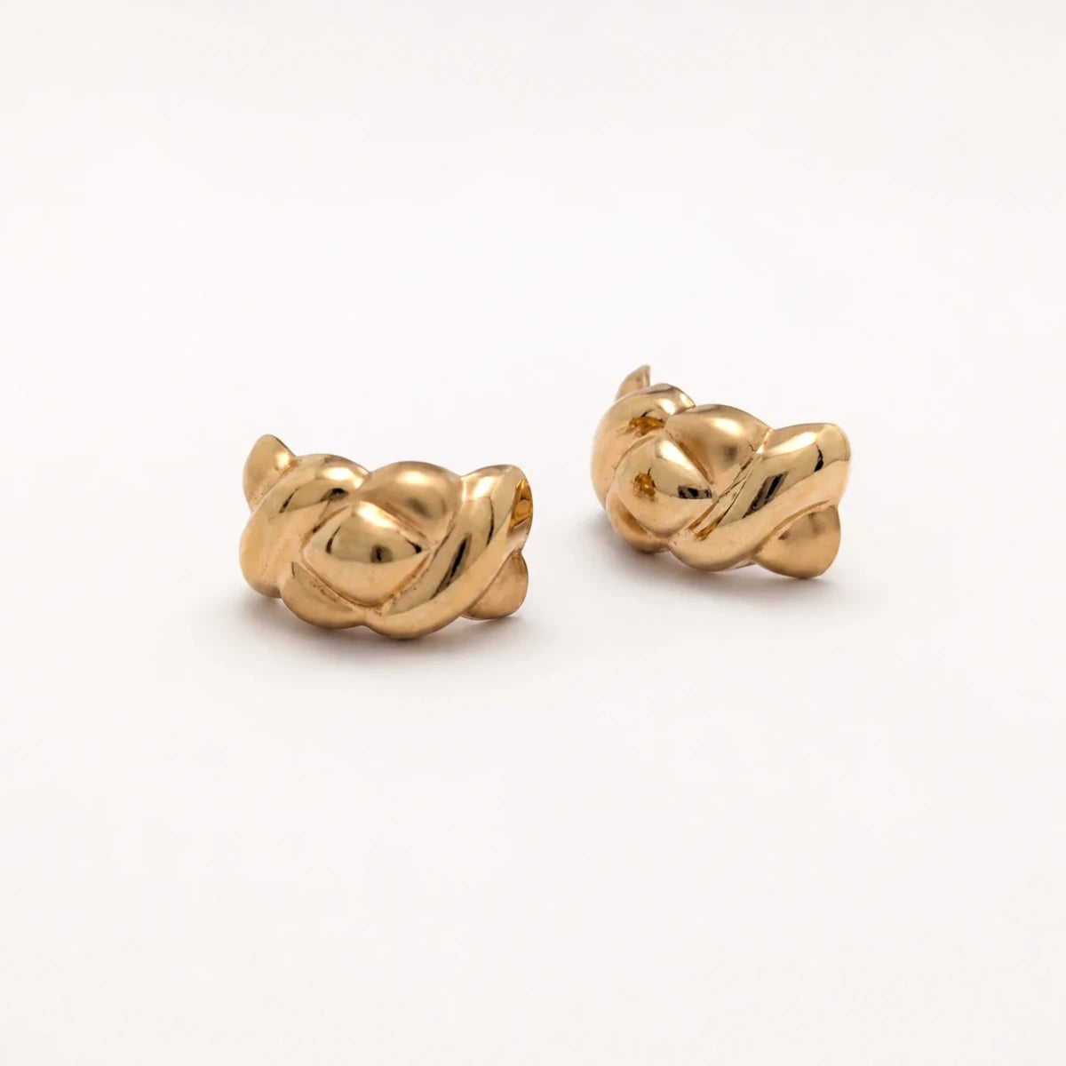 Boucles d’oreilles Puces en or jaune - Castafiore