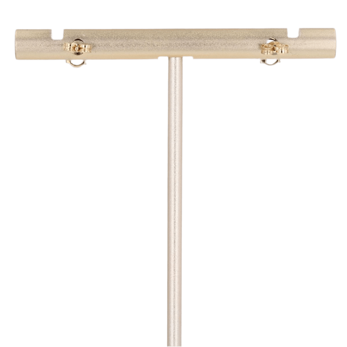 Boucles d'oreilles Puces en or jaune et aigue - marine - Castafiore