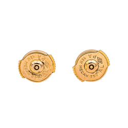 Boucles d'oreilles Puces en or jaune et diamants - Castafiore