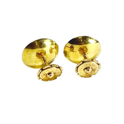 Boucles d'oreilles Puces en or jaune et perles - Castafiore