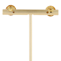 Ear chips yellow gold cultured pearl