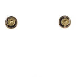 Boucles d'oreilles Puces en or jaune, platine, hématite et diamants - Castafiore