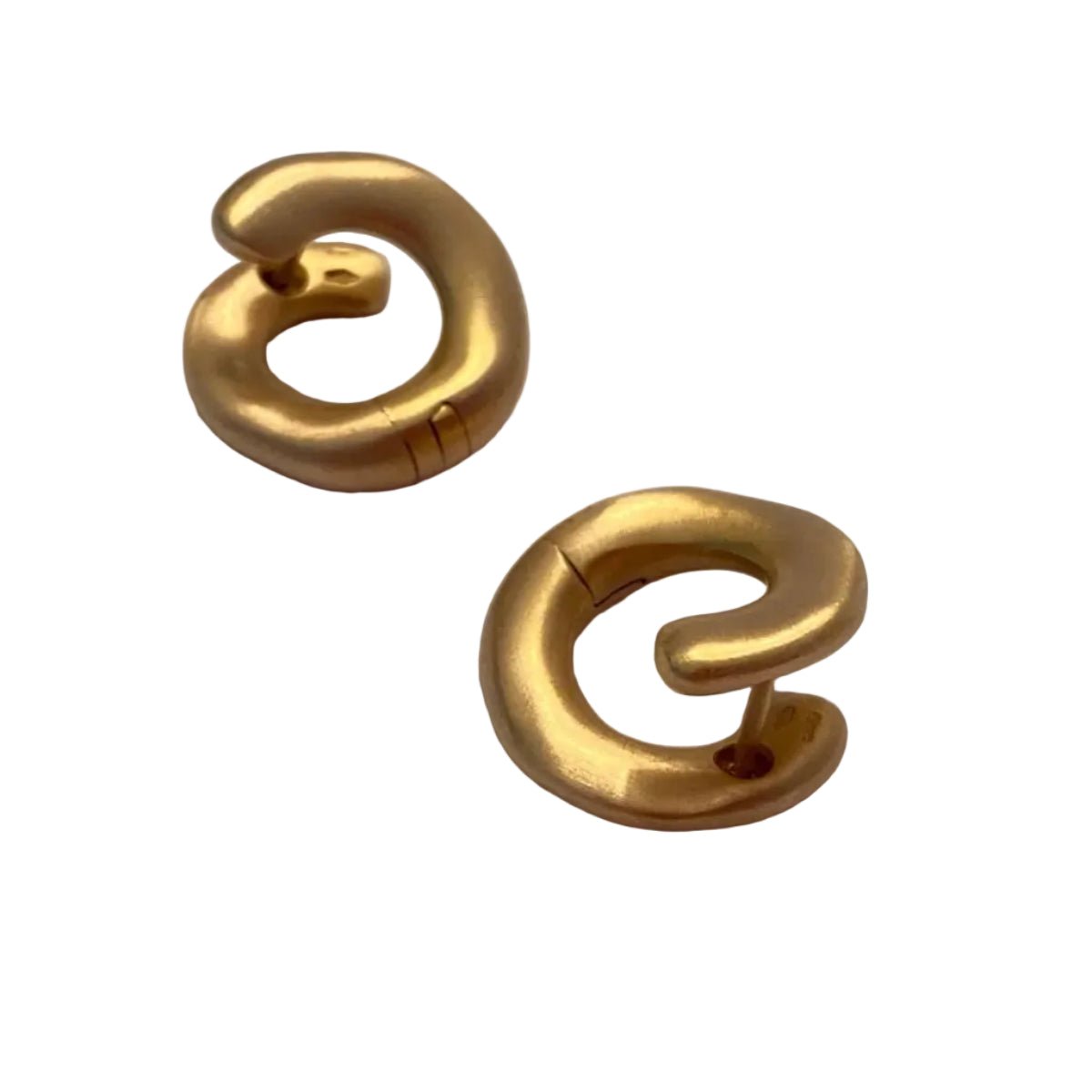 Boucles d'oreilles Puces en or rose - Castafiore