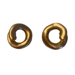 Boucles d'oreilles Puces en or rose - Castafiore