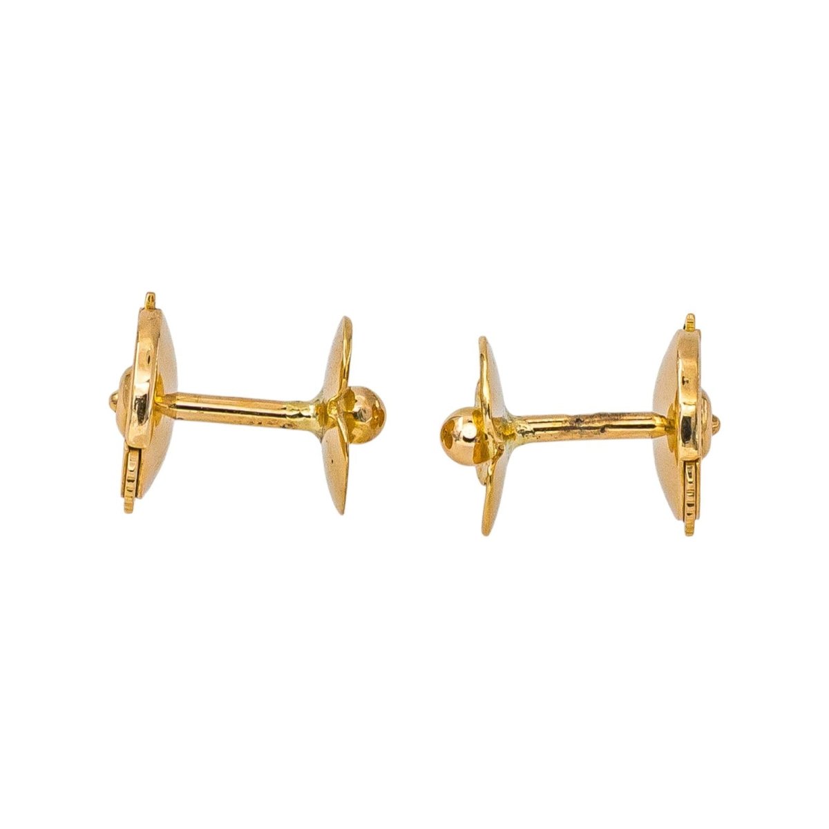 Boucles d'oreilles Puces Or jaune - Castafiore