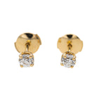 Boucles d'oreilles Puces Or jaune Diamant - Castafiore