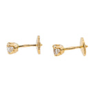 Boucles d'oreilles Puces Or jaune Diamant - Castafiore