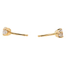 Boucles d'oreilles Puces Or jaune Diamant - Castafiore