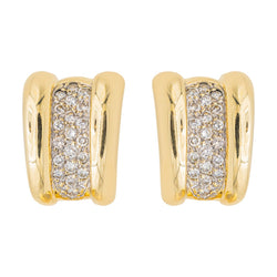 Boucles d'oreilles Puces Or jaune Diamant - Castafiore