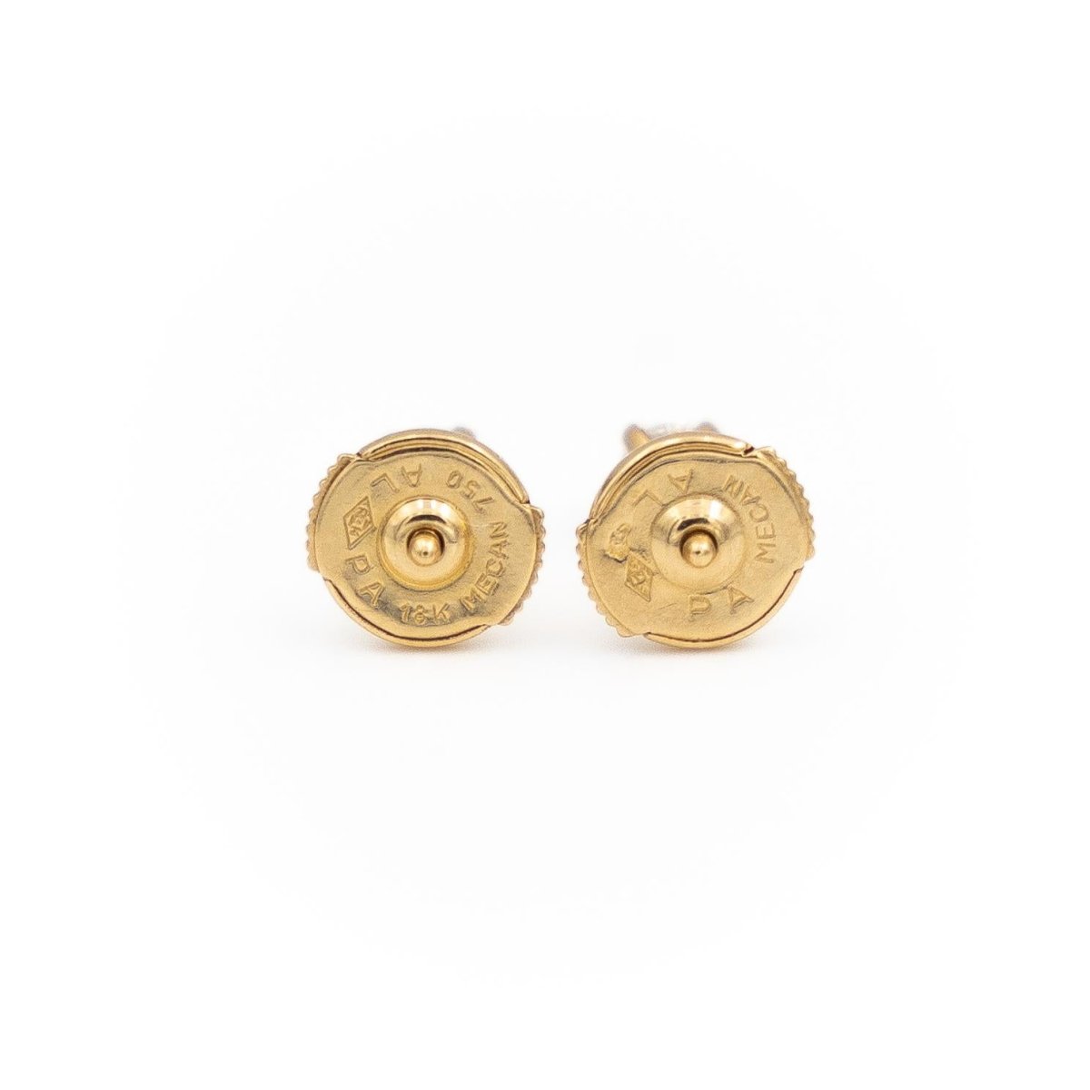 Boucles d'oreilles Puces Or jaune Diamant - Castafiore