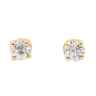 Boucles d'oreilles Puces Or jaune Diamant - Castafiore