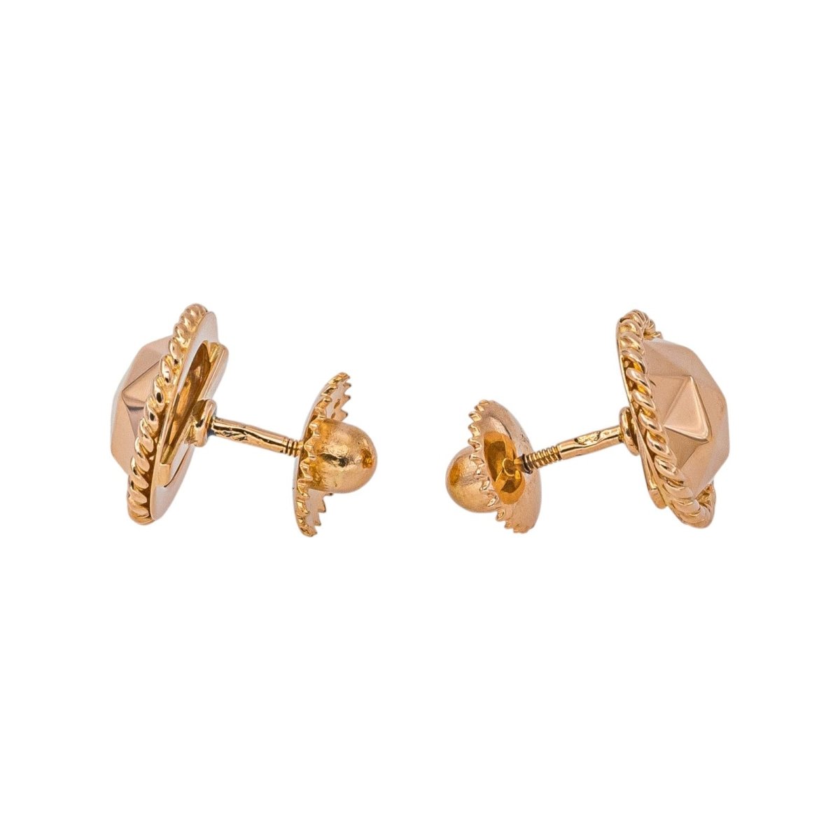 Boucles d'oreilles Puces Or rose - Castafiore