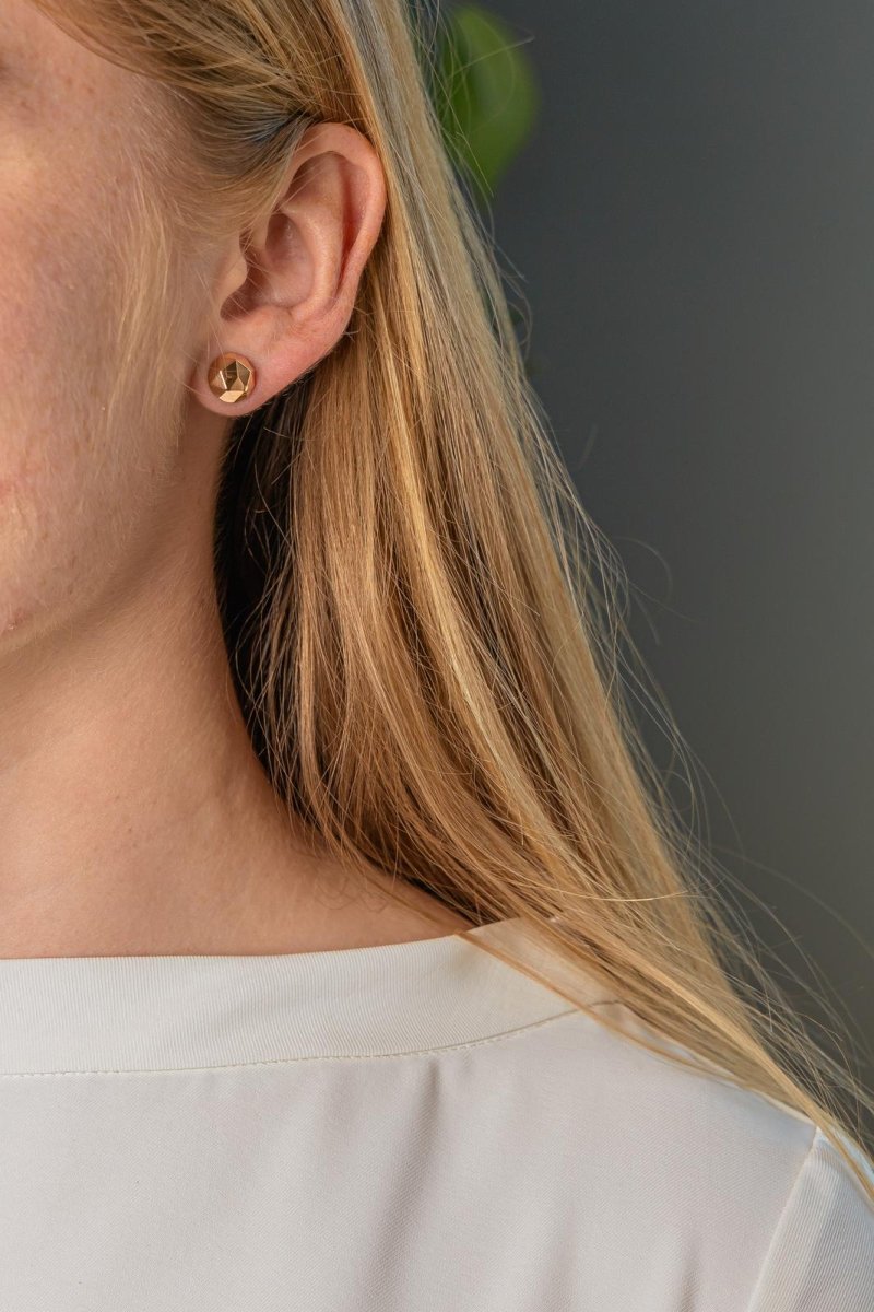 Boucles d'oreilles Puces Or rose - Castafiore