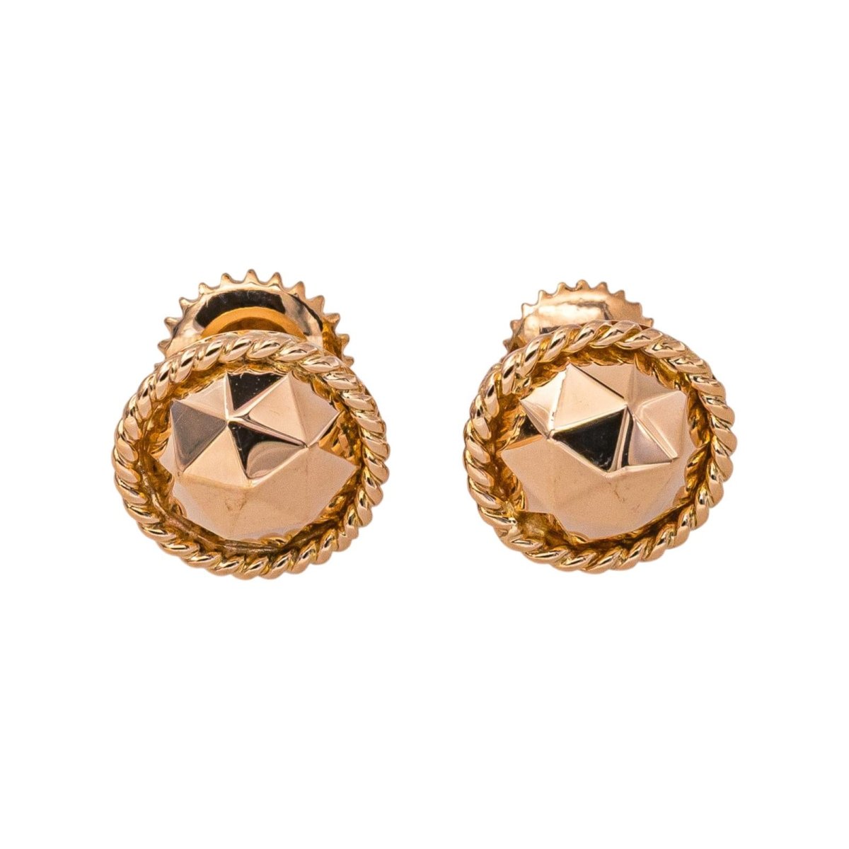 Boucles d'oreilles Puces Or rose - Castafiore