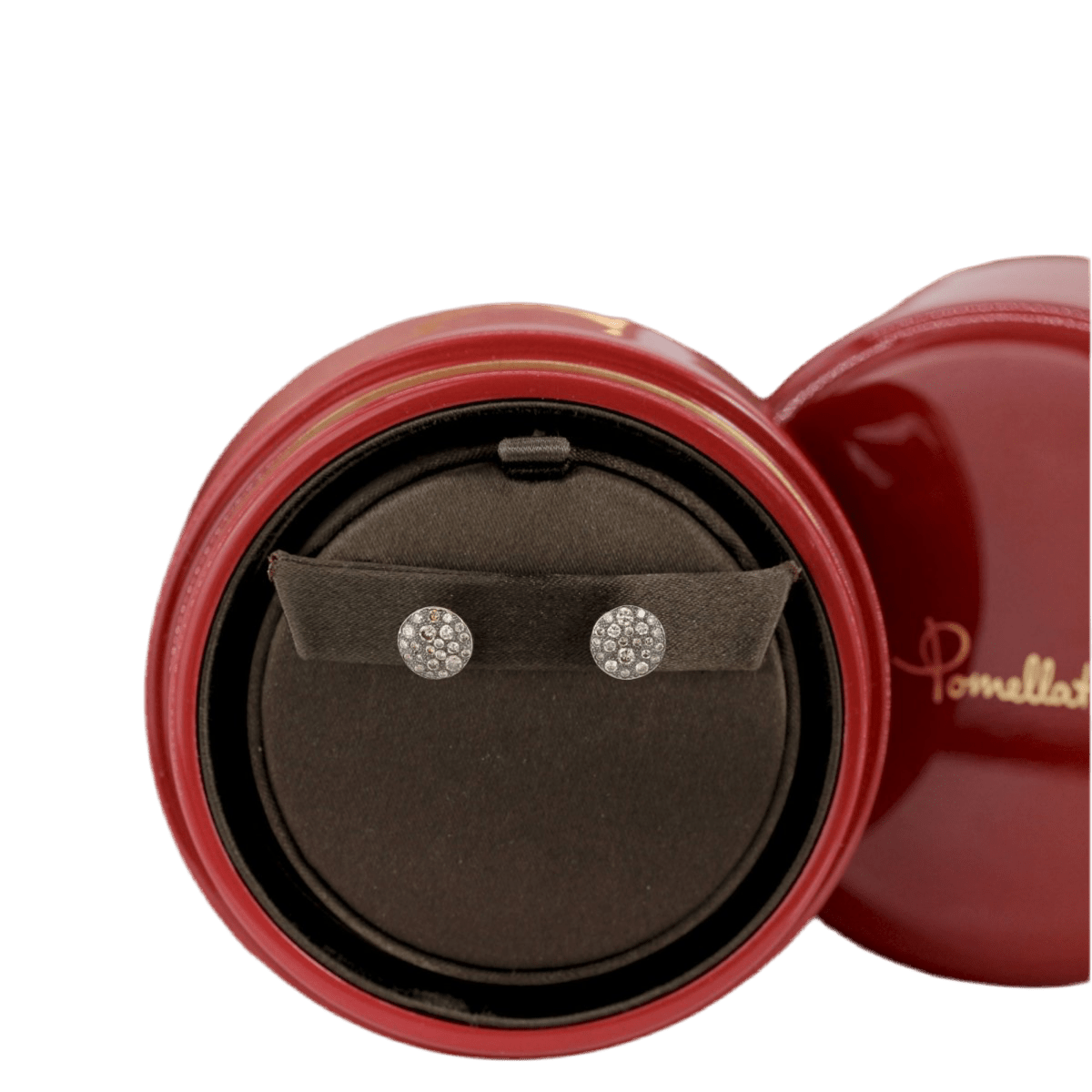 Boucles d'oreilles Puces POMELLATO en or rose et diamants - Castafiore