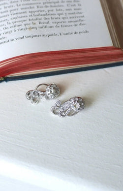 Boucles d'Oreilles Retro Diamants 1.55 Cts - Castafiore