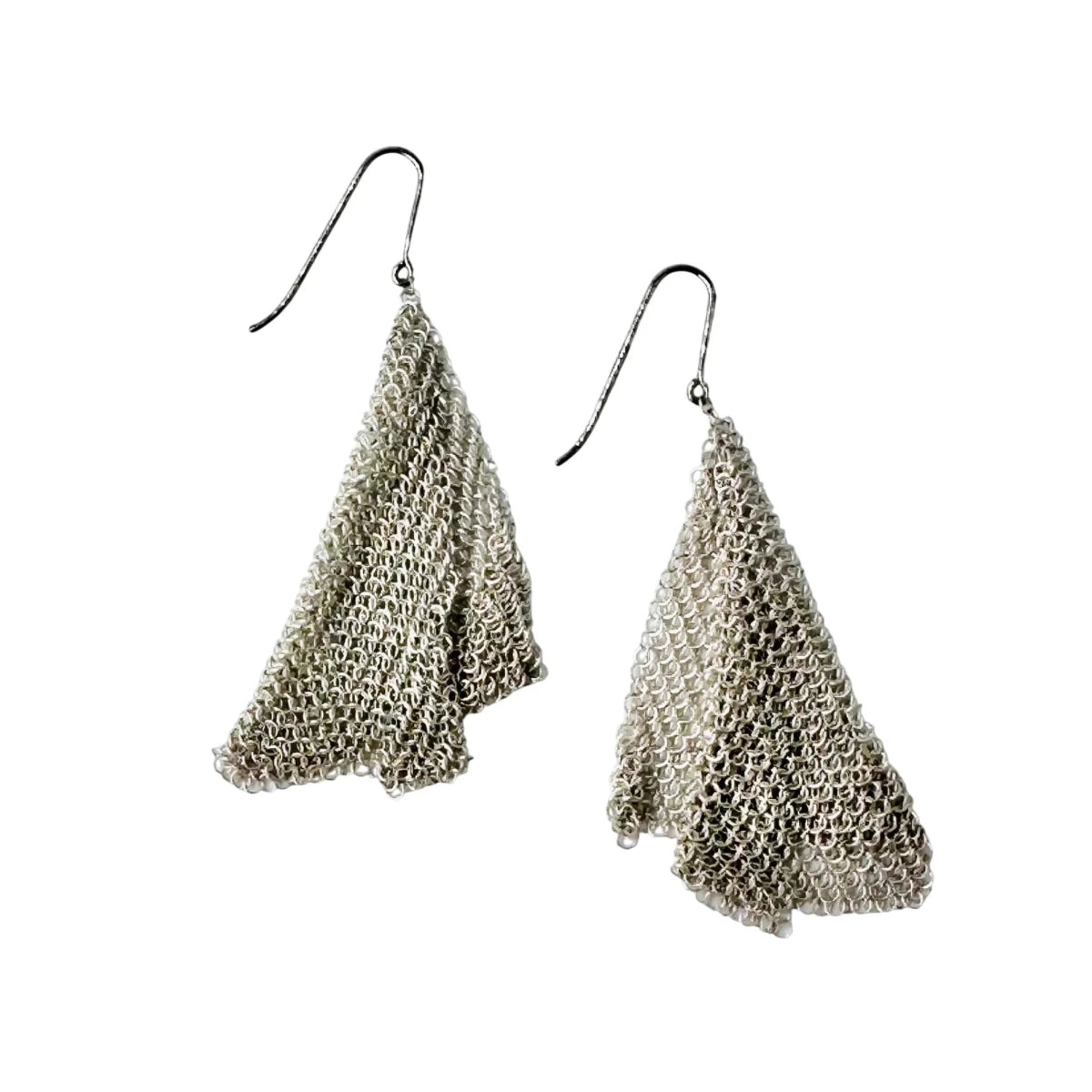 Boucles d'oreilles TIFFANY & CO. par ELSA PERETTI "Mesh" en argent - Castafiore