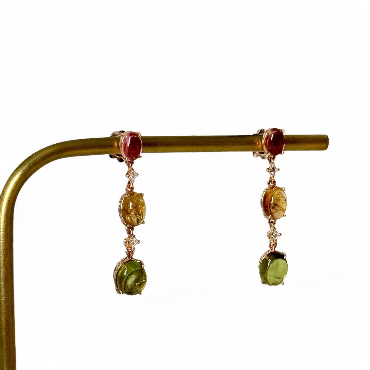 Boucles d'oreilles tourmaline - Castafiore