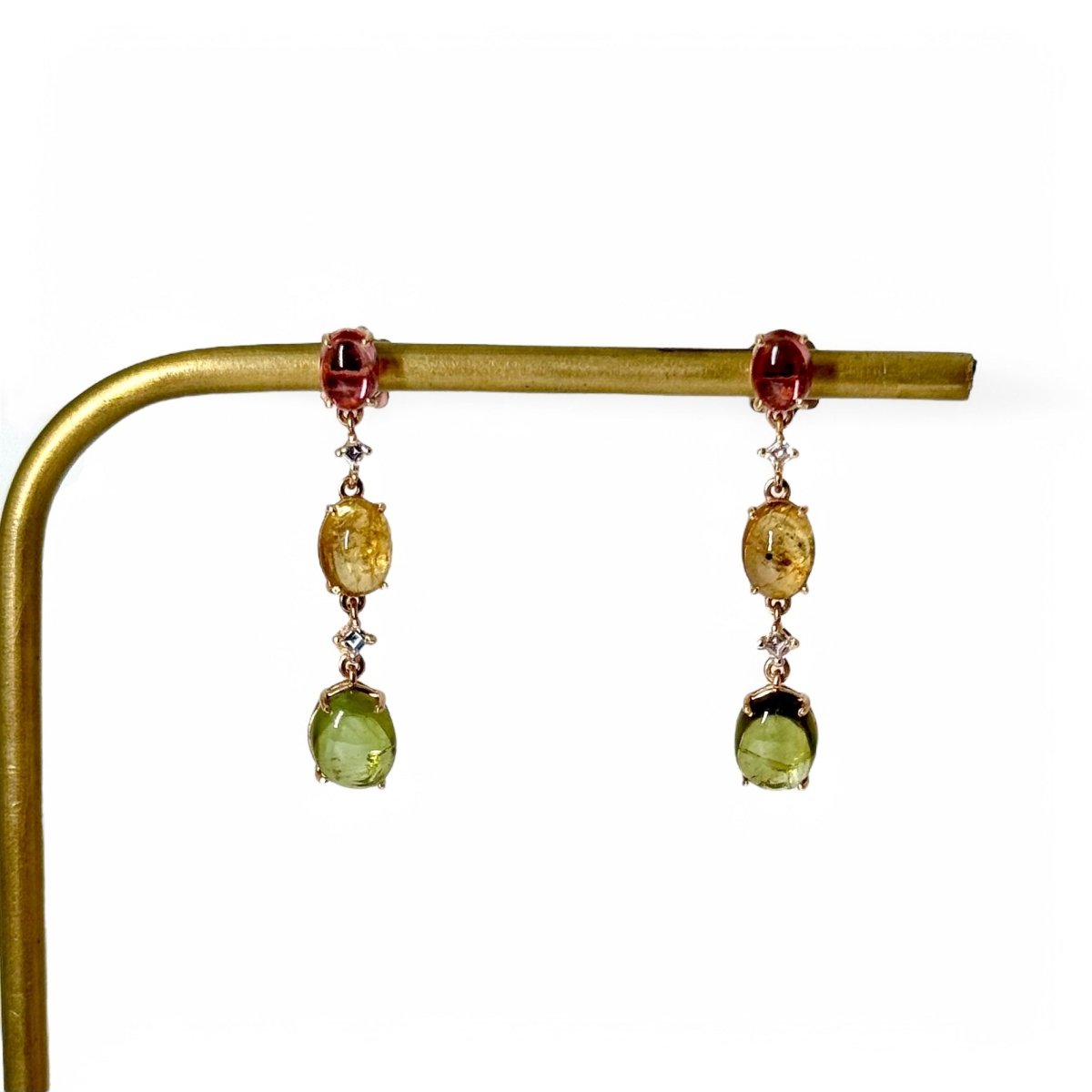 Boucles d'oreilles tourmaline - Castafiore