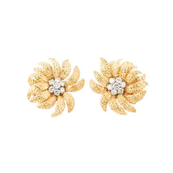 Boucles d'oreilles VAN CLEEF & ARPELS en or jaune et diamants - Castafiore