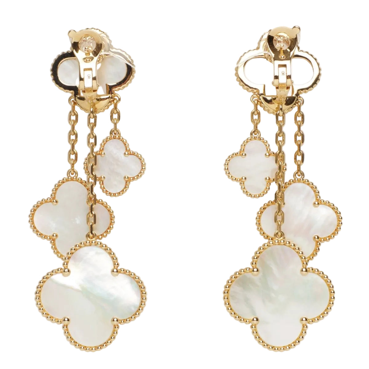 Boucles d’oreilles Van Cleef & Arpels Magic Alhambra 4 motifs - Castafiore