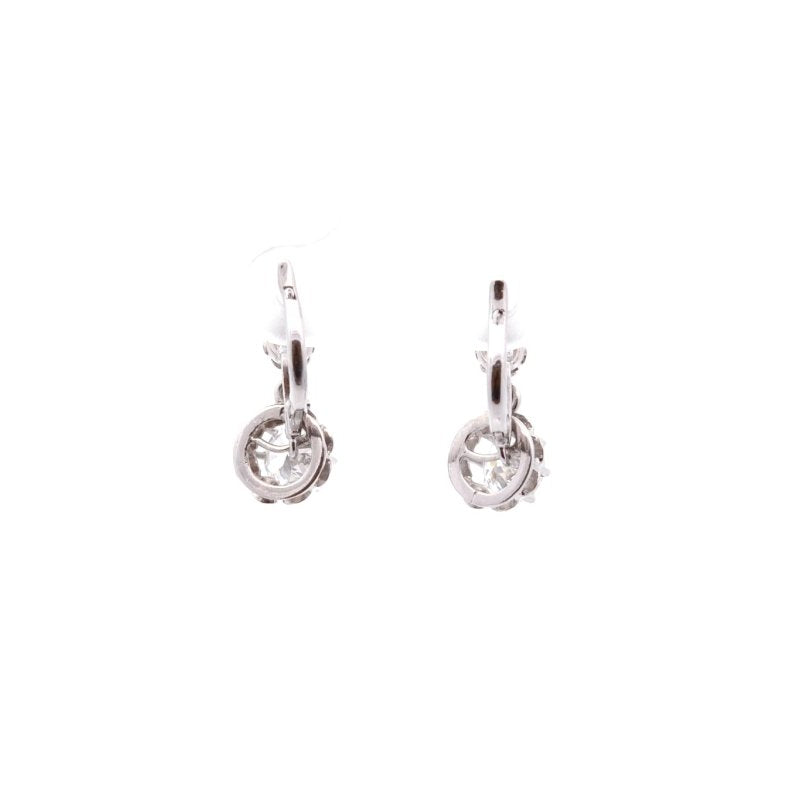 Boucles d'oreilles vintage diamants - Castafiore