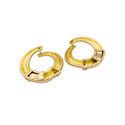 Boucles d'oreilles vintage or, diamants. - Castafiore