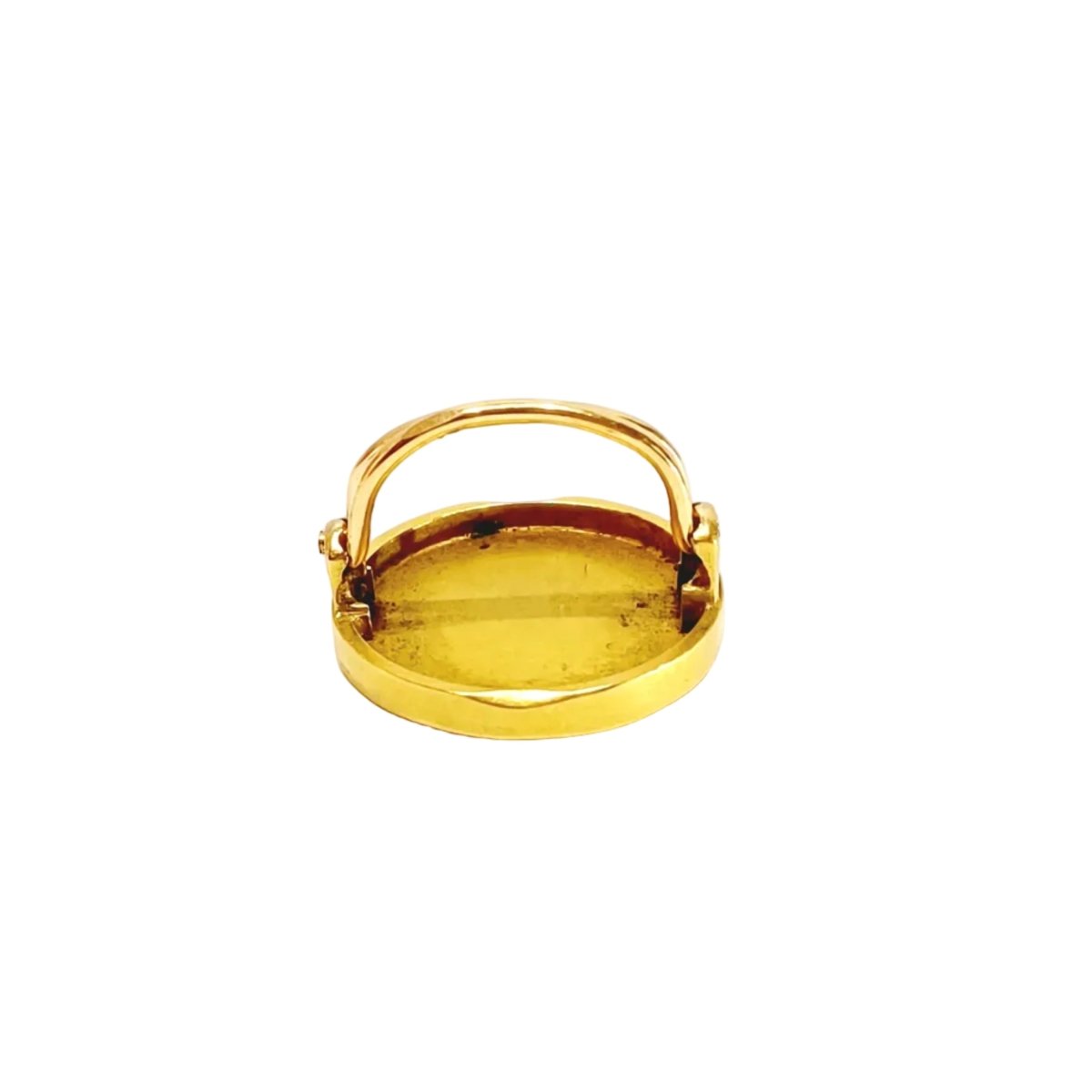 Bouton de plastron EMILE VERNIER en or jaune et diamants - Castafiore