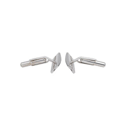 Boutons de manchette BACHET "Gentleman" en or blanc et diamants - Castafiore
