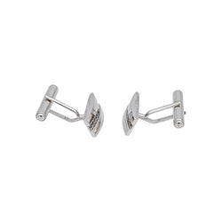 Boutons de manchette BACHET "Gentleman" en or blanc et diamants - Castafiore