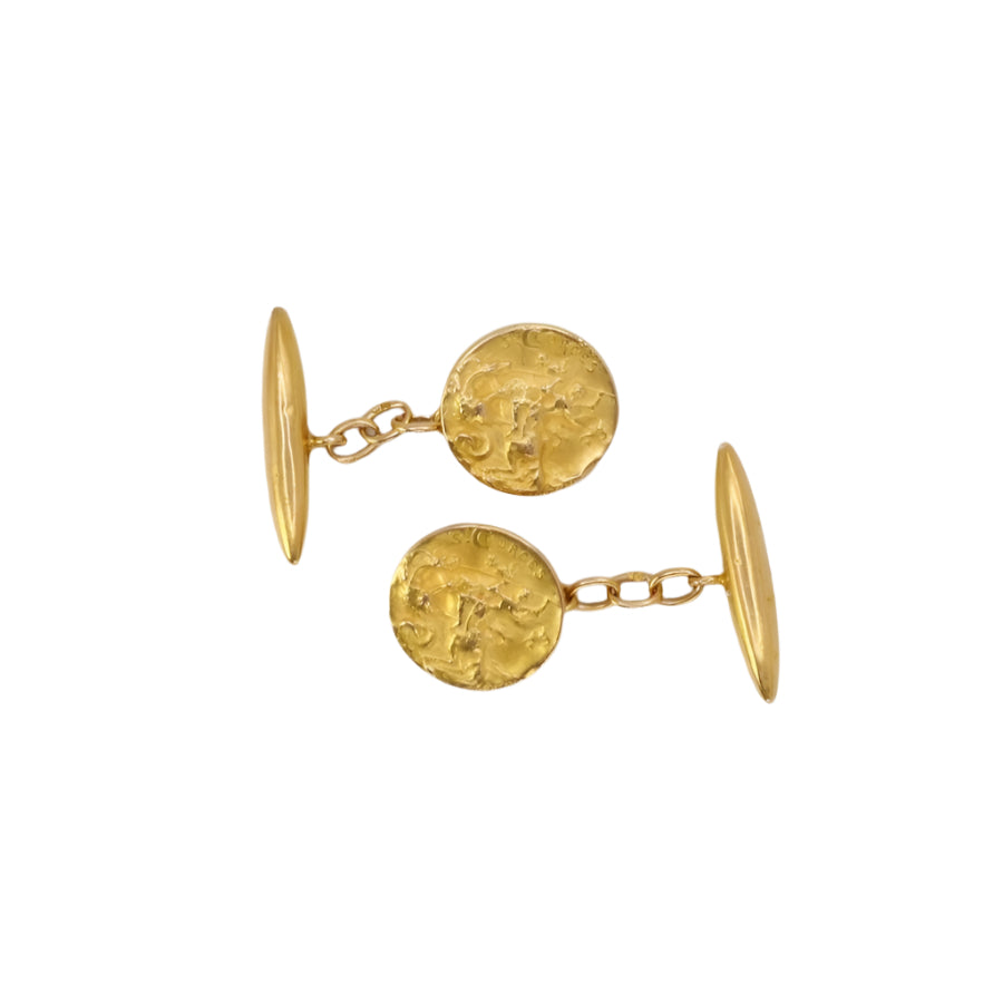 Boutons de manchette BECKER Art - Nouveau or - Castafiore