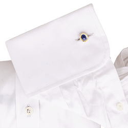 Boutons de manchette CARTIER en or jaune et saphirs - Castafiore