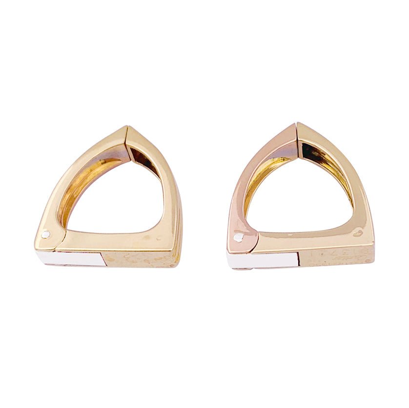 Boutons de manchette Cartier, trois ors. - Castafiore