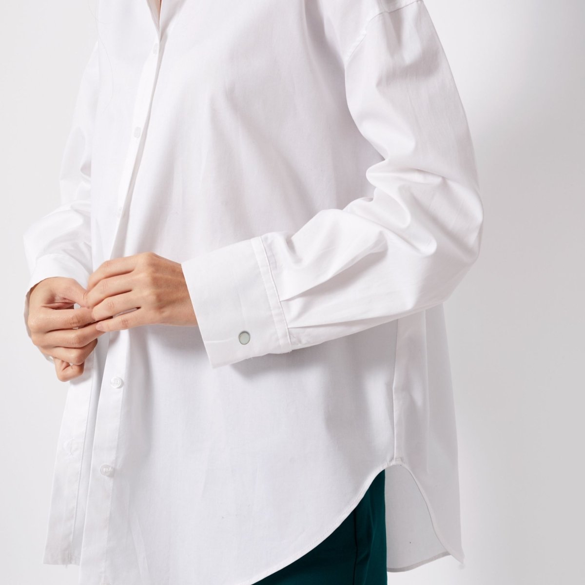 Boutons de manchette en argent et nacre