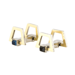 Boutons de manchette en argent et vermeil - Castafiore