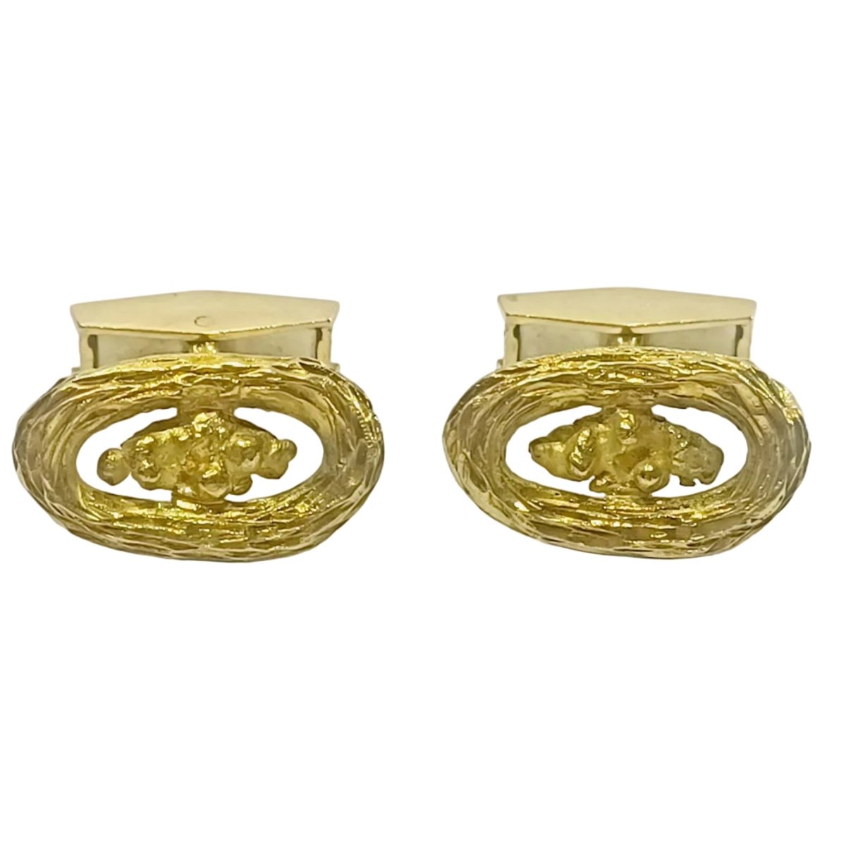 Boutons De Manchette en or jaune - Castafiore