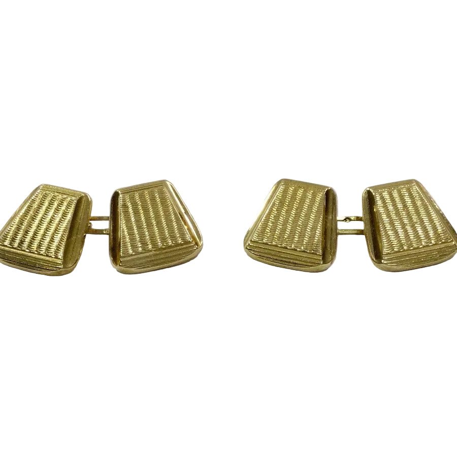 Boutons de manchette en or jaune - Castafiore