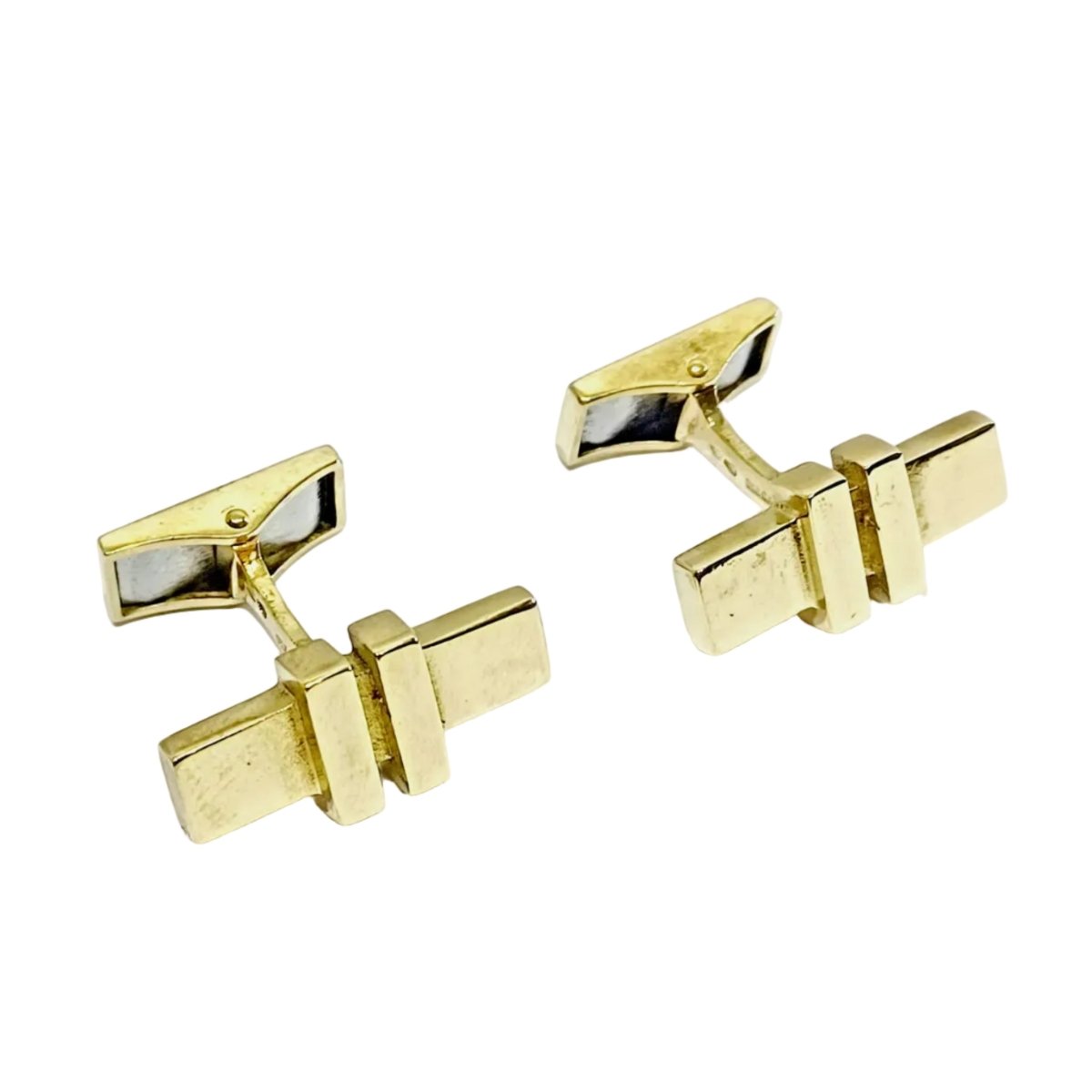 Boutons de manchette en or jaune - Castafiore