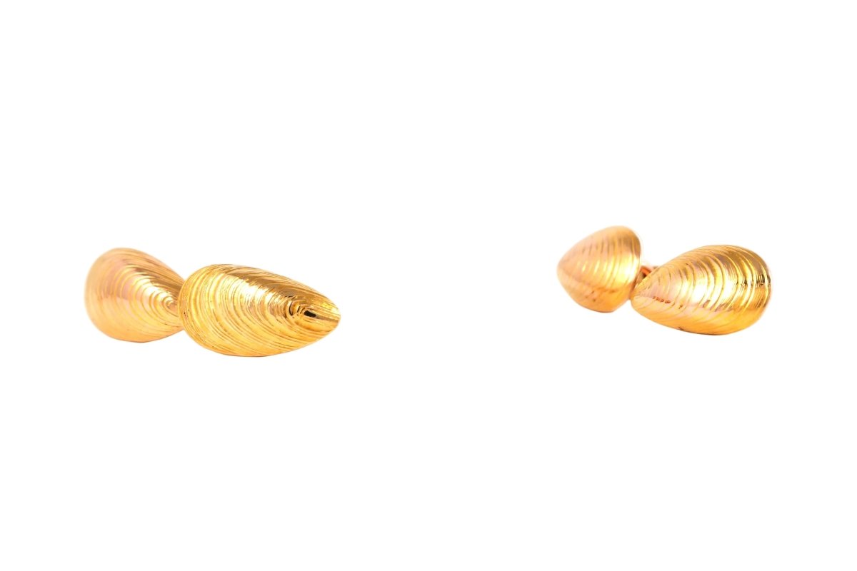 Boutons de manchette en or jaune - Castafiore