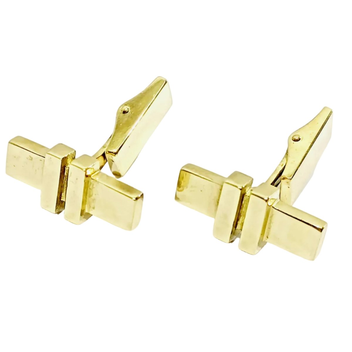 Boutons de manchette en or jaune - Castafiore