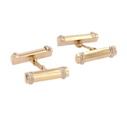 Boutons de manchette en or jaune - Castafiore